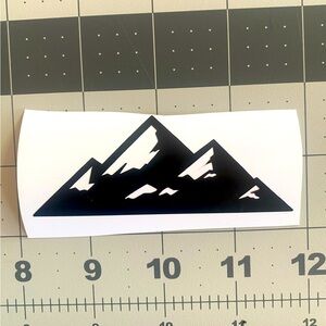 Black Mountains Vinyl Decal